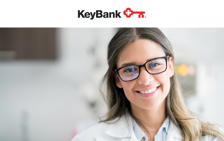 Woman in glasses — KeyBank 